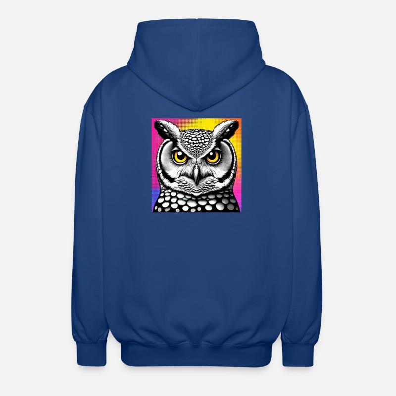 Eule - Unisex Kapuzenjacke - Royalblau