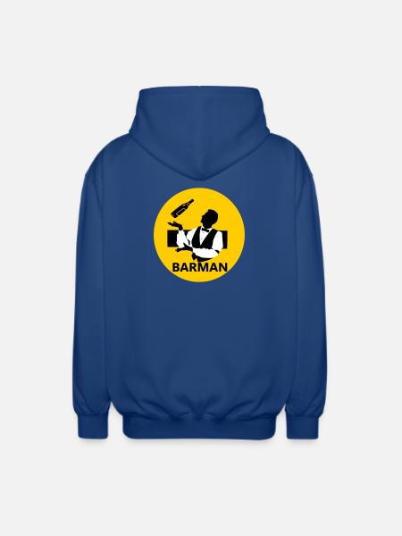 Bartender - Unisex Hooded Jacket - royal blue