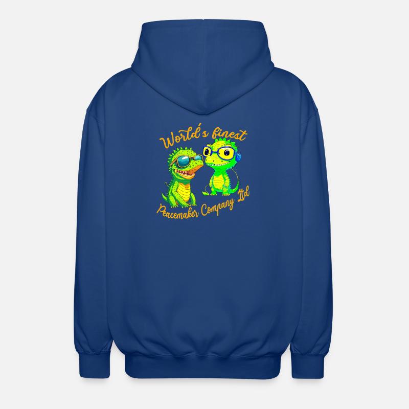 Krokodilbabys stiften Frieden - Unisex Kapuzenjacke - Royalblau