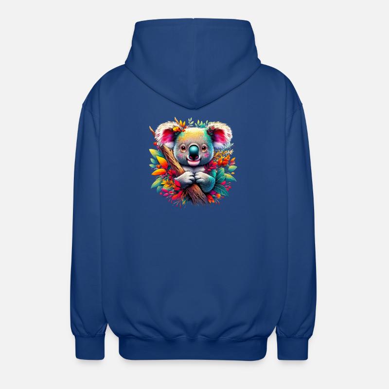 Koala - Veste à capuche unisexe - bleu royal