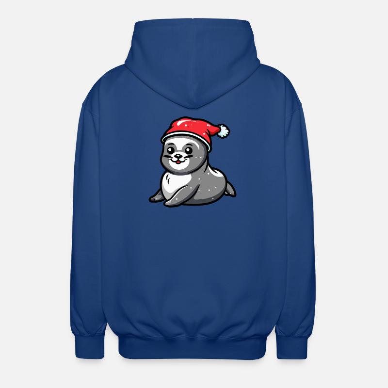 Noël de l’animal du phoque - Veste à capuche unisexe - bleu royal
