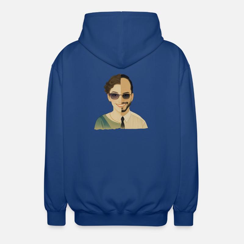 WIR SIND EINS – nette Menschen - Unisex Kapuzenjacke - Royalblau