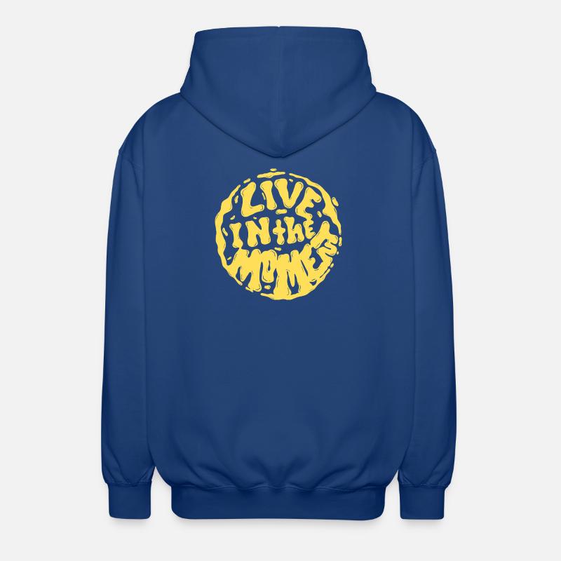 Vivre dans l’instant - Veste à capuche unisexe - bleu royal