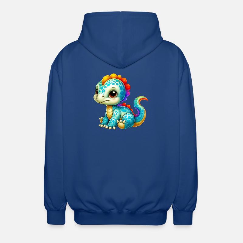 Dinosaur - Unisex Hooded Jacket - royal blue