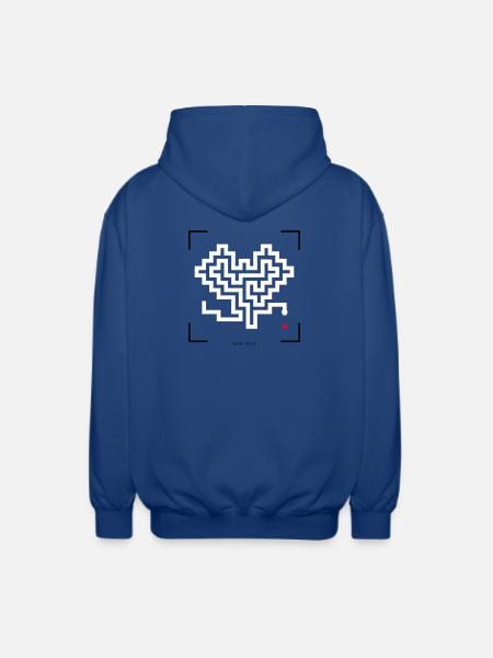 Retro snake - Unisex Hooded Jacket - royal blue