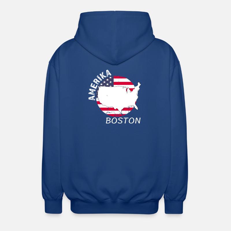 Boston - Unisex Kapuzenjacke - Royalblau