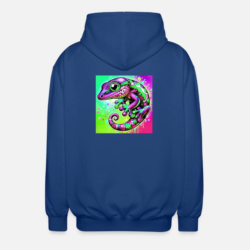 Gecko - Veste à capuche unisexe - bleu royal