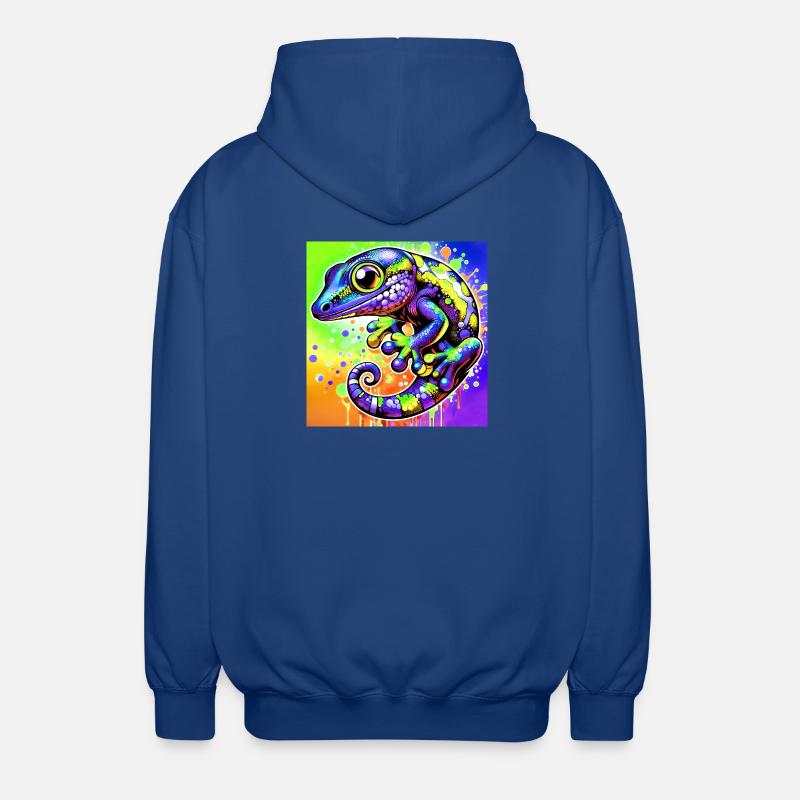 Gecko - Veste à capuche unisexe - bleu royal