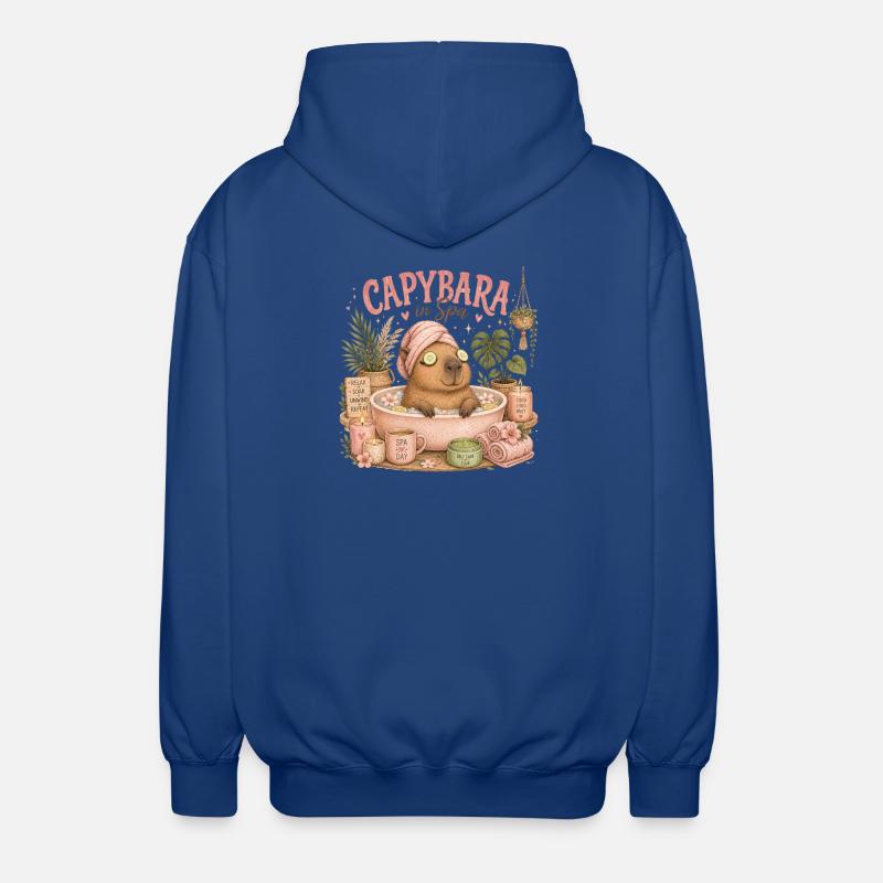 Escapade Spa à Capybara - Veste à capuche unisexe - bleu royal