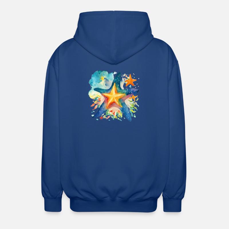 Étoile de mer - Veste à capuche unisexe - bleu royal