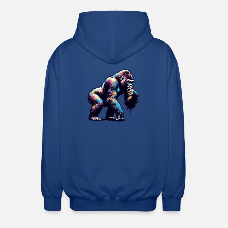 Gorilla - Unisex Kapuzenjacke - Royalblau