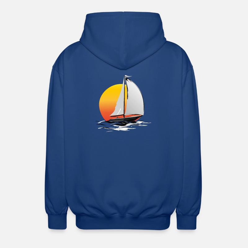 Marin avec soleil - Veste à capuche unisexe - bleu royal