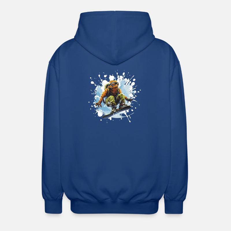Frog Snowboard - Unisex Hooded Jacket - royal blue
