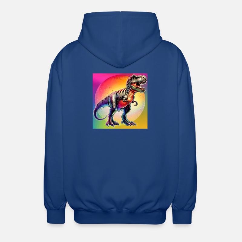 dinosaur - Unisex Hooded Jacket - royal blue