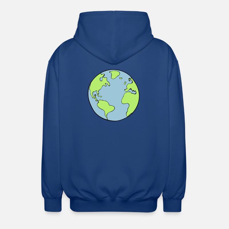 terre - Veste à capuche unisexe - bleu royal
