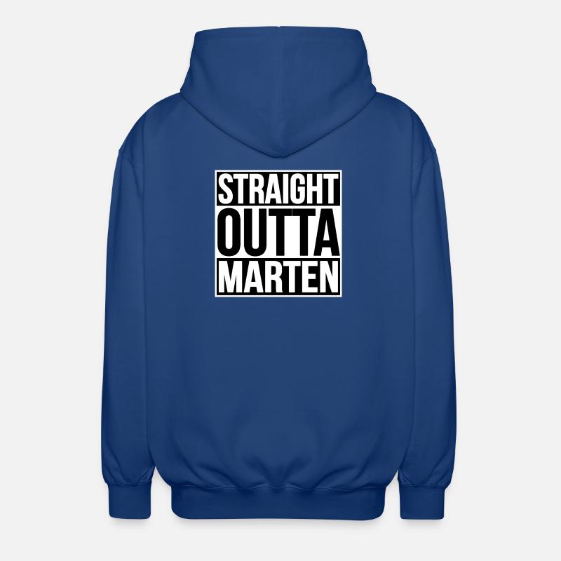 STRAIGHT OUTTA MARTEN - Unisex Kapuzenjacke - Royalblau