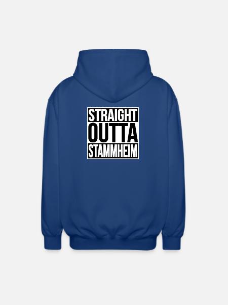 STRAIGHT OUTTA STAMMHEIM - Unisex Hooded Jacket - royal blue