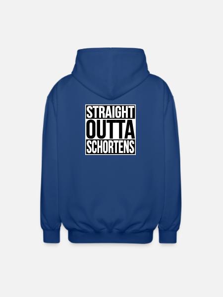 STRAIGHT OUTTA SCHORTENS - Unisex Kapuzenjacke - Royalblau