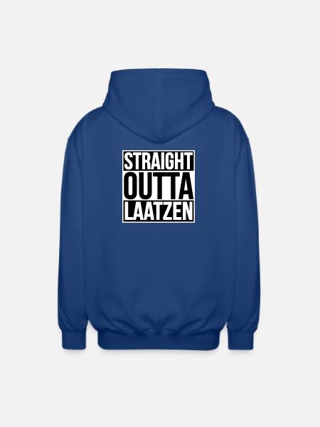 Straight Outta Laatzen - Veste à capuche unisexe - bleu royal