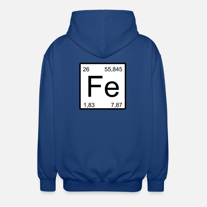 Fe Element Typografie Minimal - Unisex Kapuzenjacke - Royalblau