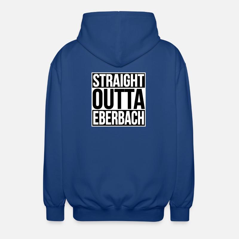 Slogan Typo Eberbach - Unisex Hooded Jacket - royal blue
