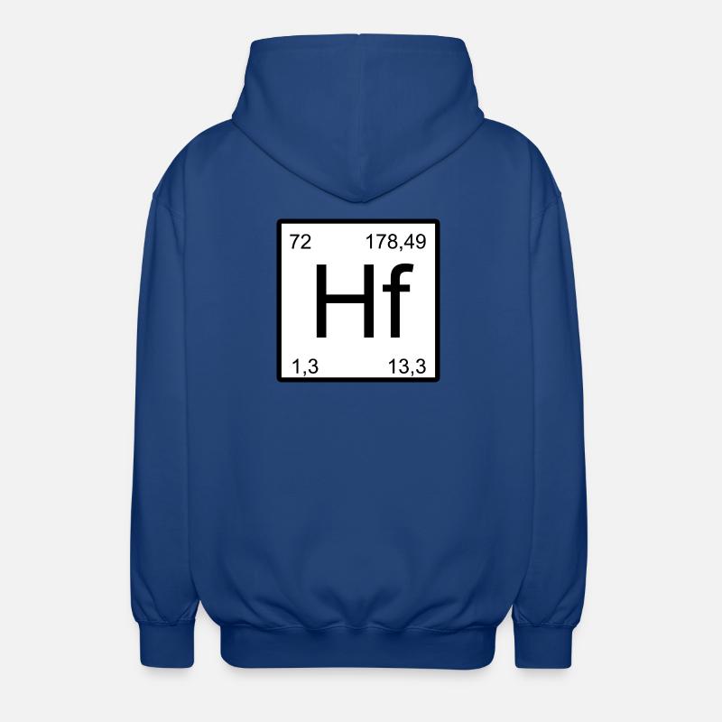 Hafnium Elementtile – Minimal - Unisex Kapuzenjacke - Royalblau
