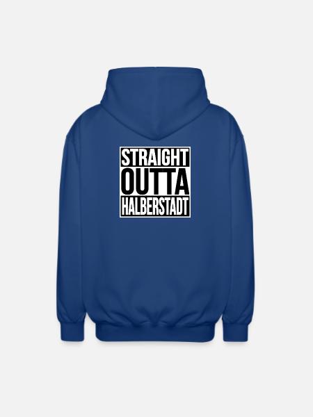 Straight Outta Halberstadt - Unisex Hooded Jacket - royal blue