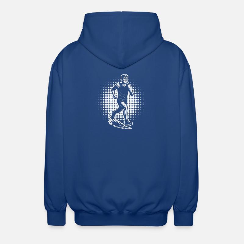 Focus purement sur la course - Veste à capuche unisexe - bleu royal