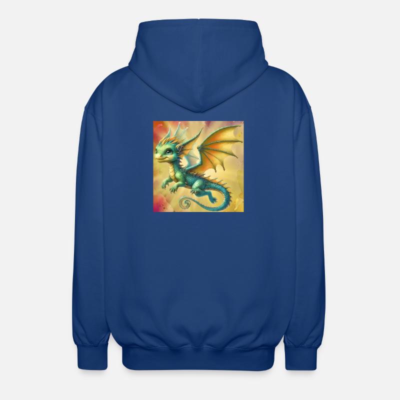 Drache - Unisex Kapuzenjacke - Royalblau