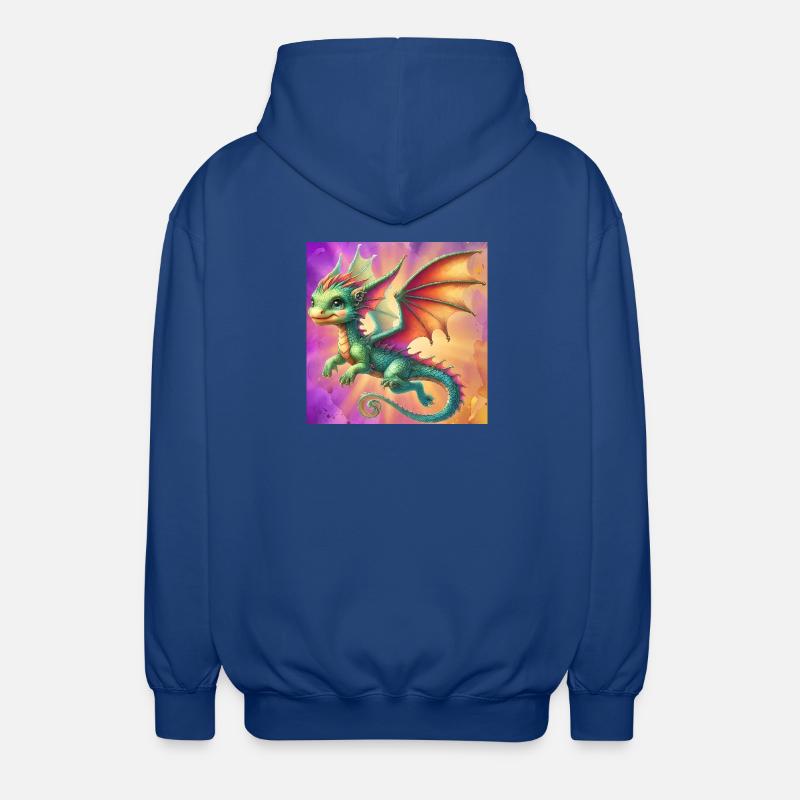 dragon - Veste à capuche unisexe - bleu royal