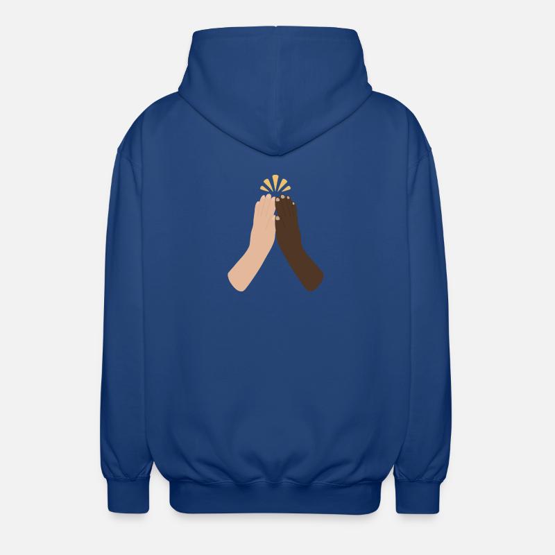 Diverse Hands Clap Unity - Unisex Hooded Jacket - royal blue