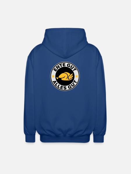 Ente gut alles gut - Unisex Kapuzenjacke - Royalblau