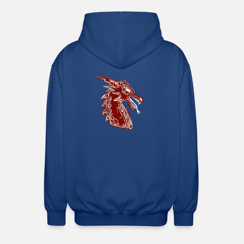 dragon - Veste à capuche unisexe - bleu royal