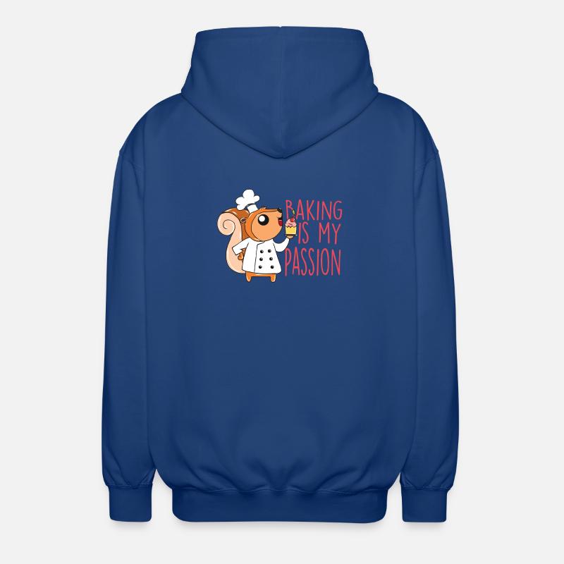 Écureuil de cuisson - Veste à capuche unisexe - bleu royal