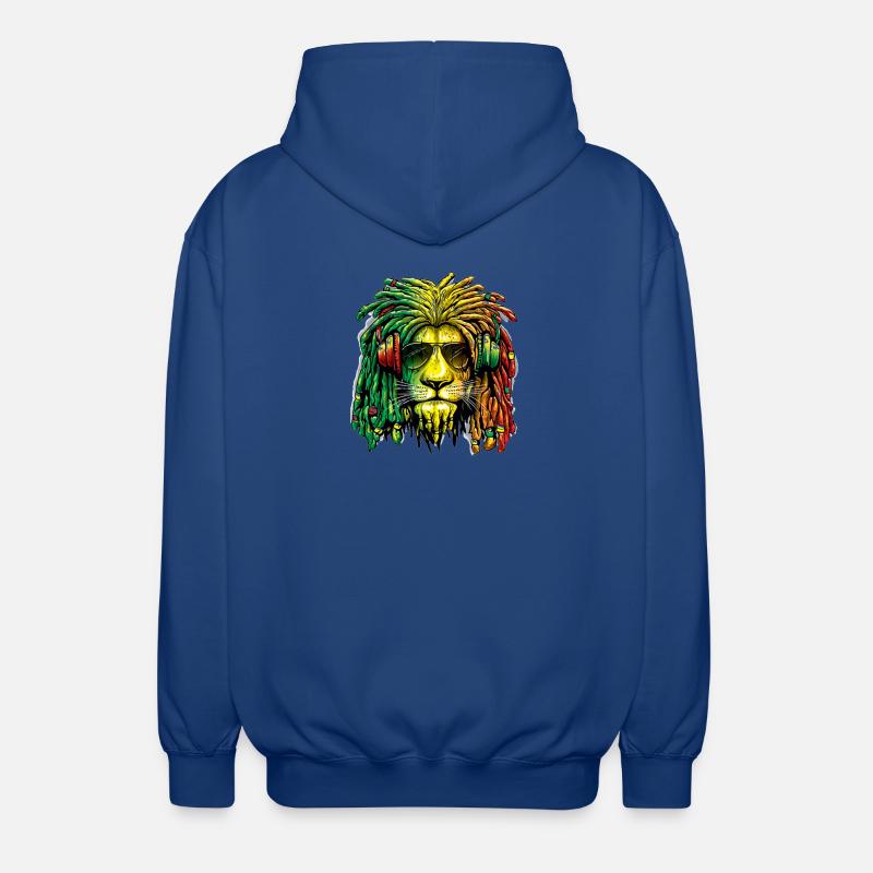 Lion Rasta - Unisex Kapuzenjacke - Royalblau
