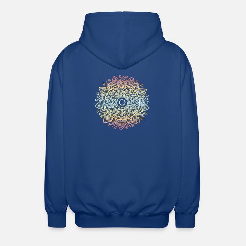 Mandala - Unisex Kapuzenjacke - Royalblau