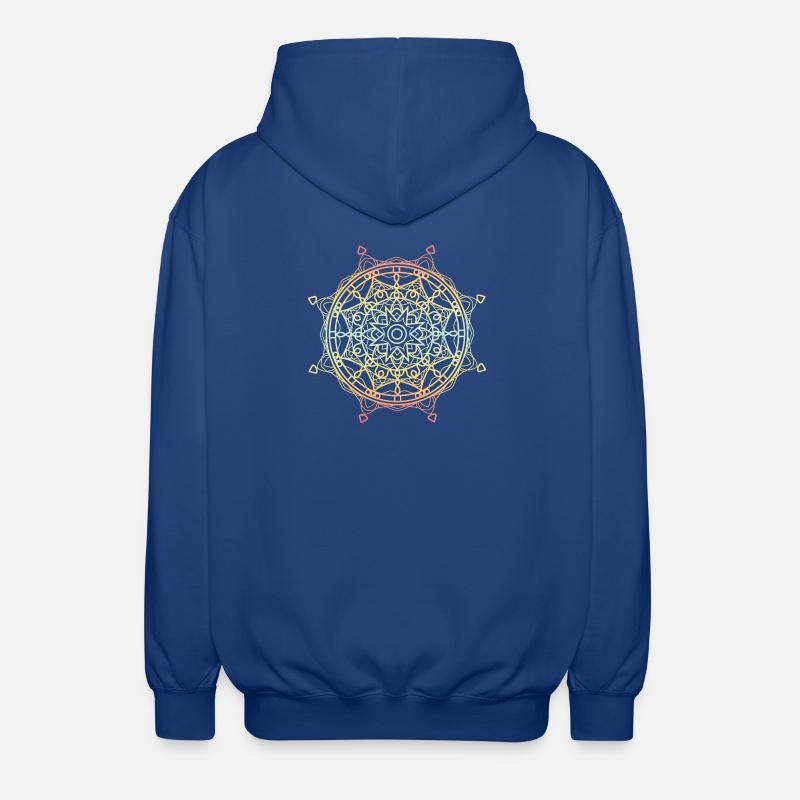 Mandala - Unisex Kapuzenjacke - Royalblau
