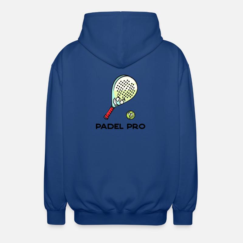 Rückschlag Statement Schläger Ball Statement Padel - Unisex Kapuzenjacke - Royalblau
