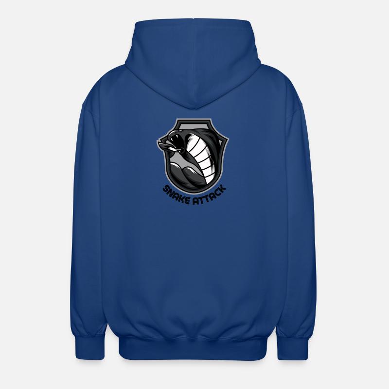 SNAKE ATTACK - Unisex Kapuzenjacke - Royalblau