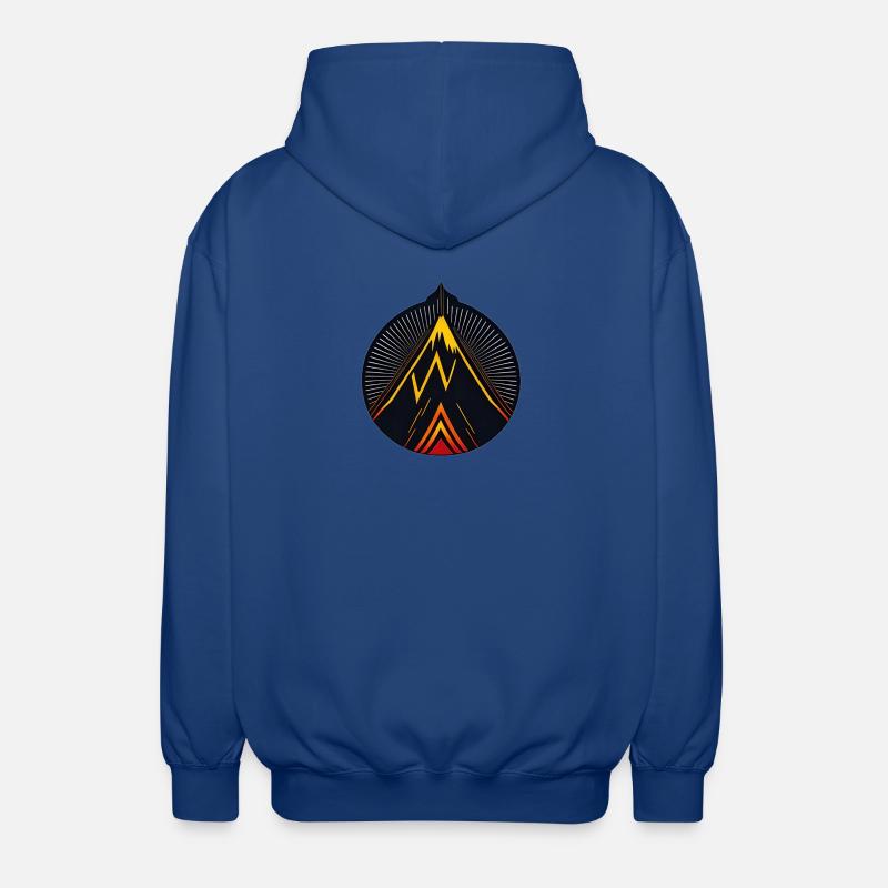 Vulkan logo - Unisex Kapuzenjacke - Royalblau