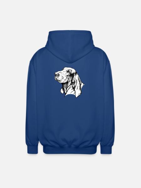 Bracco Italiano Portrait - Unisex Hooded Jacket - royal blue