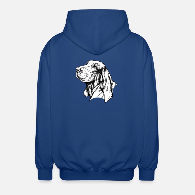 Bracco Italiano Portrait - Unisex Hooded Jacket - royal blue
