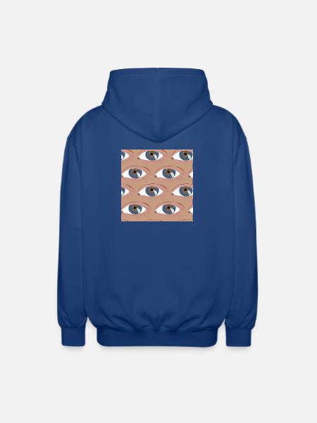 Les yeux alignés - Veste à capuche unisexe - bleu royal