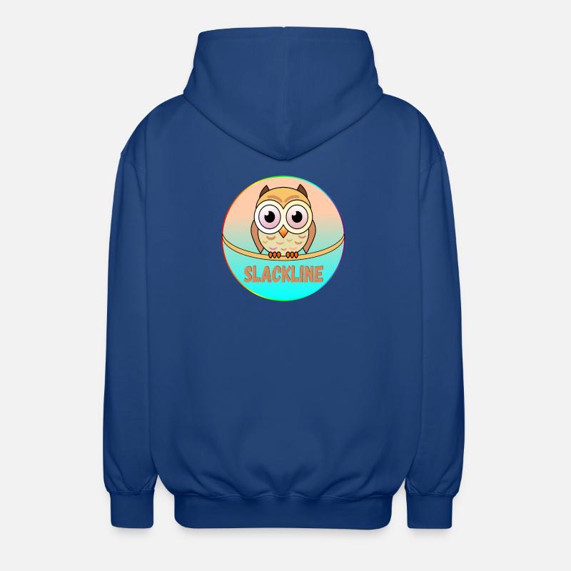 SLACKLINE EULEN - VOGEL - Unisex Kapuzenjacke - Royalblau