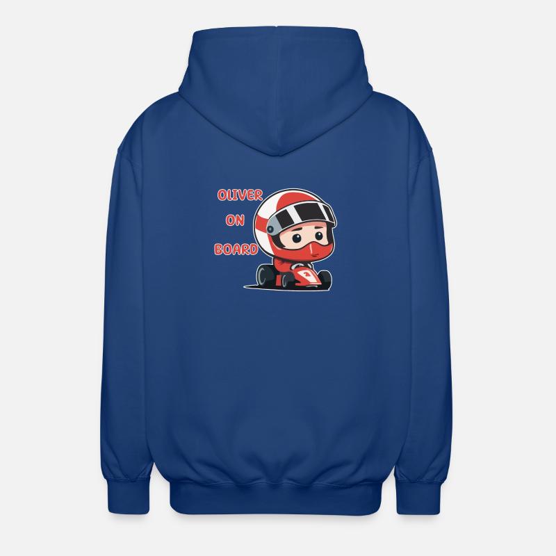Oliver à bord - Veste à capuche unisexe - bleu royal