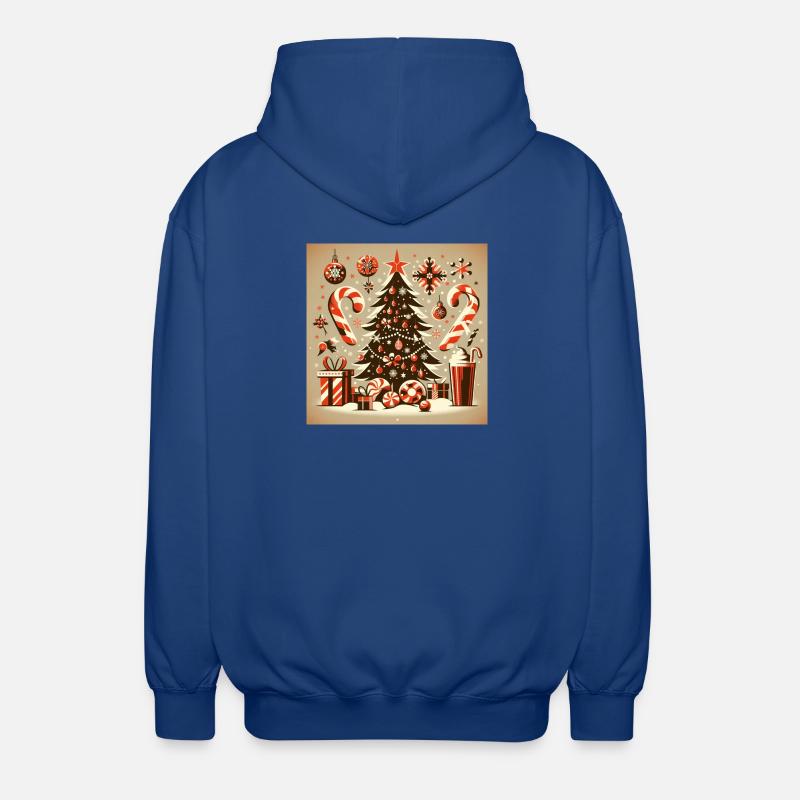 Weihnachts Design 1 - Unisex Kapuzenjacke - Royalblau