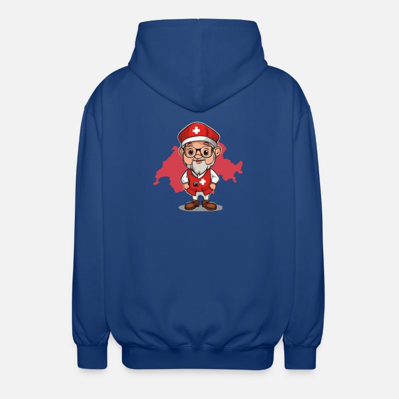 Schweiz, ich bin Schweizer, Schweizer Stolz - Unisex Kapuzenjacke - Royalblau