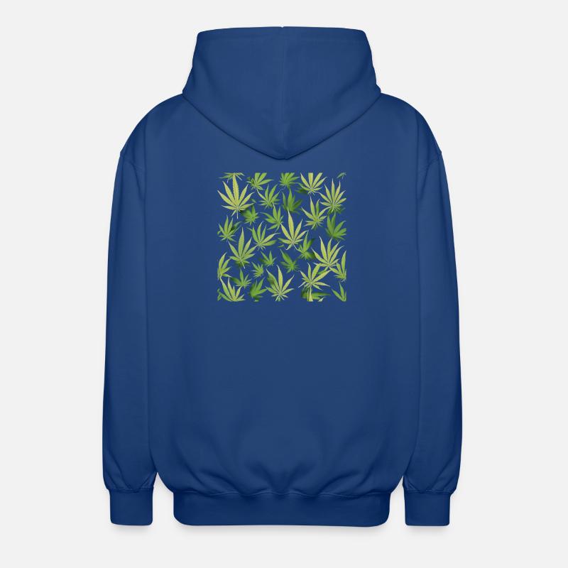 Cannabis 2 - Veste à capuche unisexe - bleu royal