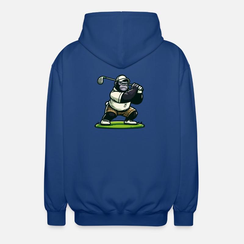 Gorille de golf - Veste à capuche unisexe - bleu royal