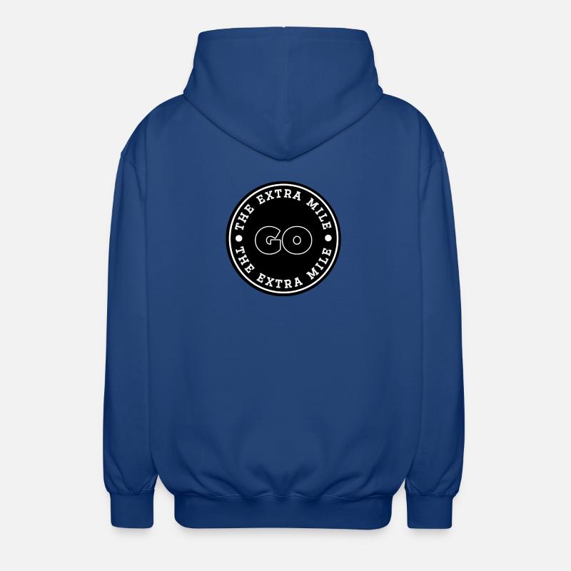 Course - Faites un effort supplémentaire - Veste à capuche unisexe - bleu royal